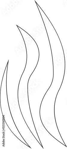 Aromas vaporize icon trendy flat hand drawn line comic doodle. Smells vector, hot aroma air fragrance , stink or cooking steam symbols, smelling or vapor, smoking or odors. cloud or wind silhouette.