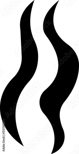 Aromas vaporize icon trendy flat hand drawn line comic doodle. Smells vector, hot aroma air fragrance , stink or cooking steam symbols, smelling or vapor, smoking or odors. cloud or wind silhouette.