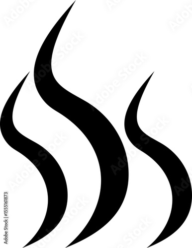 Aromas vaporize icon trendy flat hand drawn line comic doodle. Smells vector, hot aroma air fragrance , stink or cooking steam symbols, smelling or vapor, smoking or odors. cloud or wind silhouette.