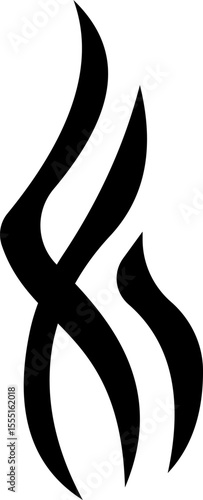 Aromas vaporize icon trendy flat hand drawn line comic doodle. Smells vector, hot aroma air fragrance , stink or cooking steam symbols, smelling or vapor, smoking or odors. cloud or wind silhouette.