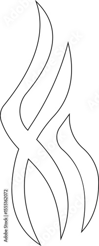 Aromas vaporize icon trendy flat hand drawn line comic doodle. Smells vector, hot aroma air fragrance , stink or cooking steam symbols, smelling or vapor, smoking or odors. cloud or wind silhouette.