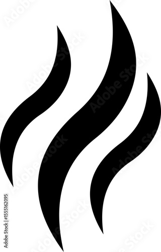 Aromas vaporize icon trendy flat hand drawn line comic doodle. Smells vector, hot aroma air fragrance , stink or cooking steam symbols, smelling or vapor, smoking or odors. cloud or wind silhouette.