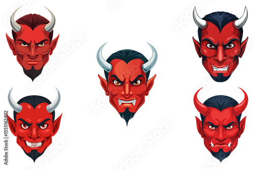 Evil laughing devil, Angry red demon head illustration, red Devil – Evil Face,