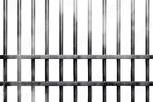 Wallpaper Mural Stainless prison jail bars isolated on transparent background with fog for dramatic effect and emphasis Torontodigital.ca