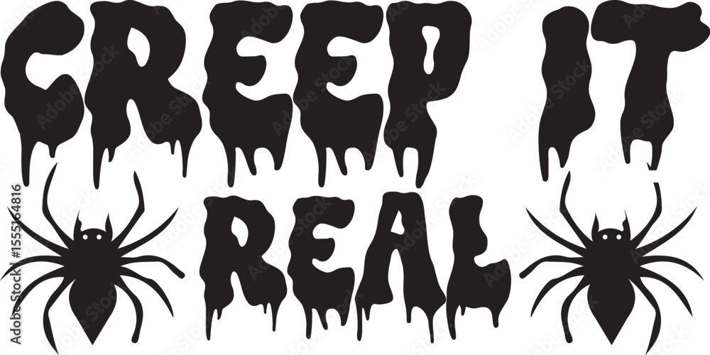 Fototapeta premium halloween typography t-shirt design