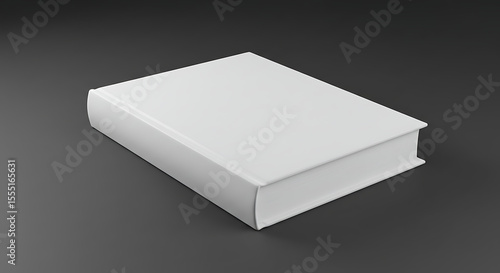 Blank White Hardcover Book Mockup Perfect for Book Cover Design