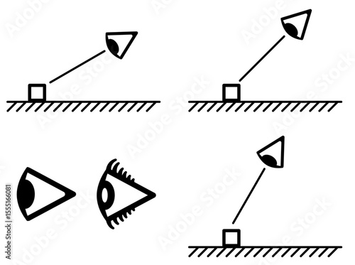 angle of view, Blickwinkel