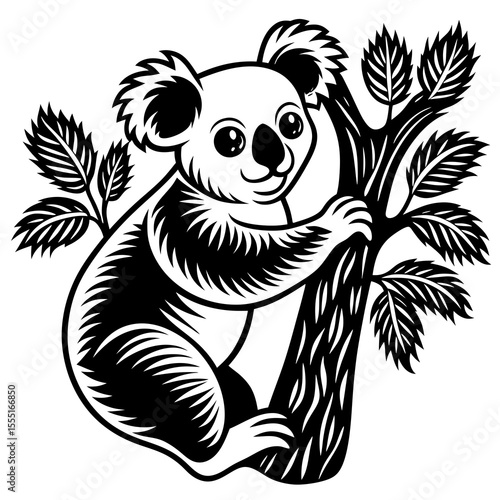 koala bear on tree