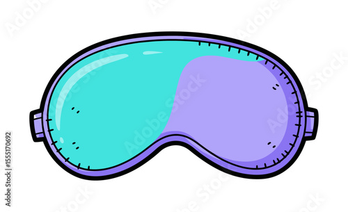 Sleep Mask or Eye Mask Vector Illustration Isolated