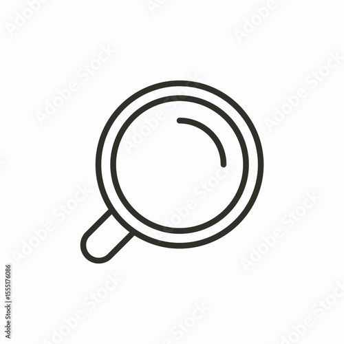 simple magnifying glass icon sign vector