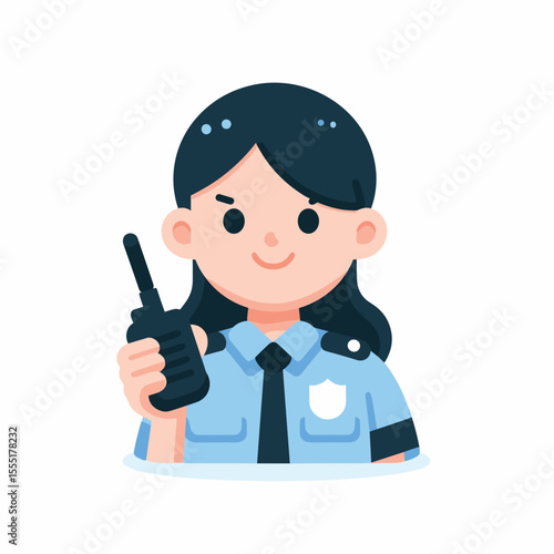 Police Officer Vector Logo Design