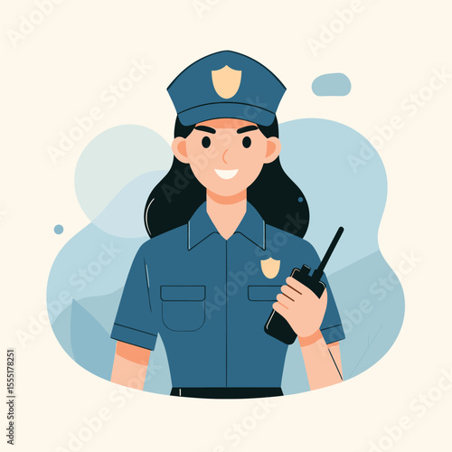 Police Officer Vector Logo Design