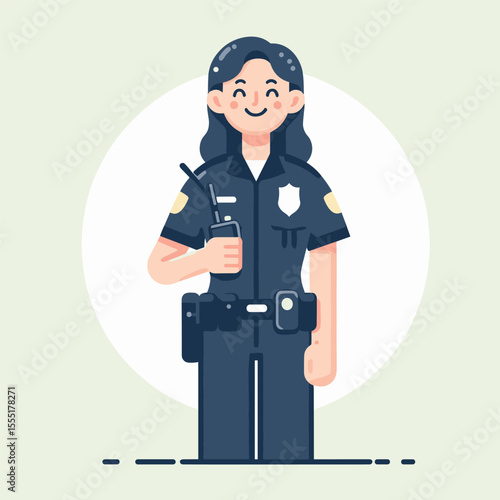Police Officer Vector Logo Design