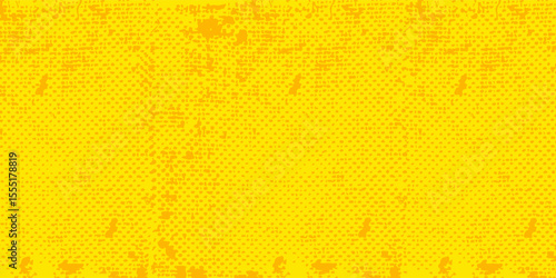 Wallpaper Mural Dots halftone yellow color pattern gradient grunge texture background. Dots pop art comics sport style vector illustration Torontodigital.ca