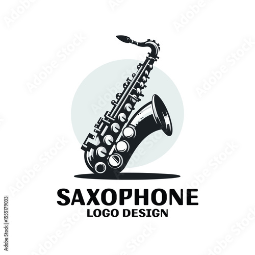 Saxophone Vector Logo Design