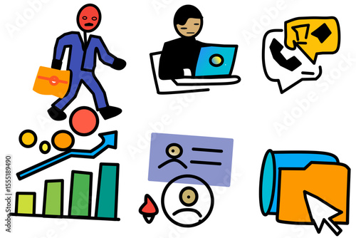 Office icone sheet new and unique colours 