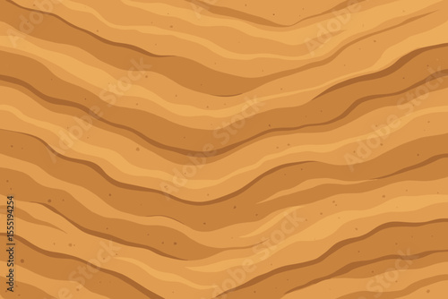 Seamless Natural Brown Sandstone Texture Pattern. Abstract Desert Rock Layer Background. Vector Cartoon Geology Surface. Earthy Mineral Terrain Design for Game, Web, Wall, Floor, Print