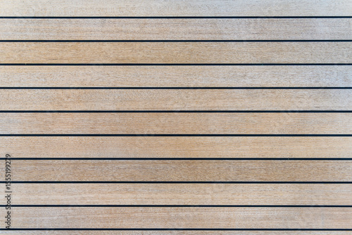 Teak wood deck texture background. Wooden deck on super yacht. Yachting concept.