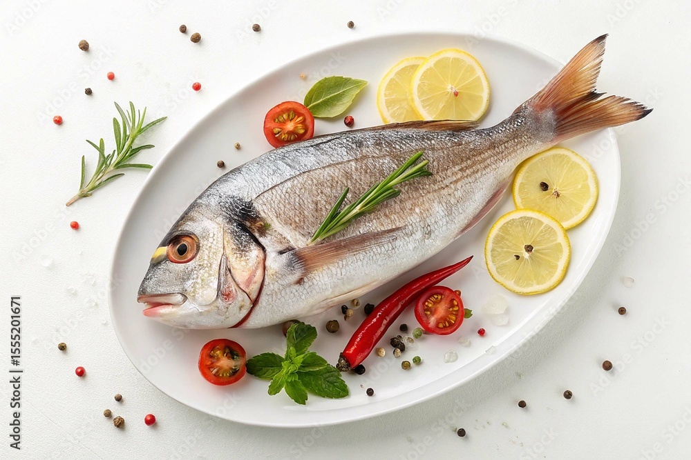 This sea fish is beautiful but very delicious to eat and has lots of nutritional content on white background This sea fish is beautiful but very delicious to eat and has lots of nutritional content on white background