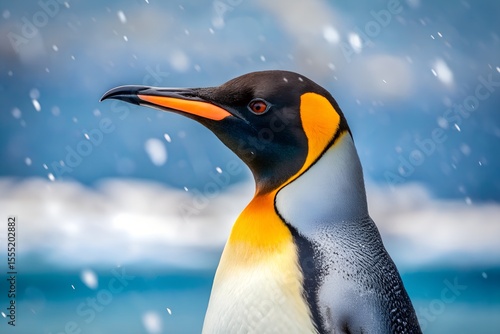 Wallpaper Mural Emperor Penguin Closeup Portrait Majesty Feathers Torontodigital.ca