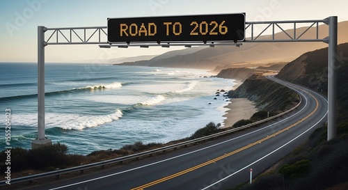 Road Trip to 2026 Coastal Highway Scene