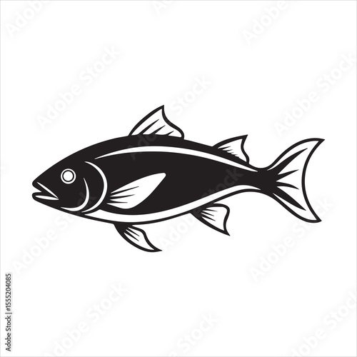 basa fish vector art illustration