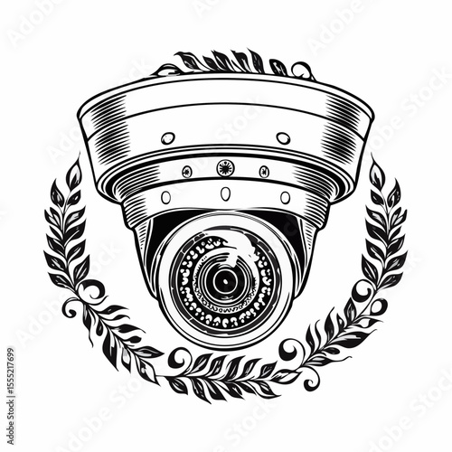 Cctv Camera Image Vector. Security Camera Images vector isolated on white background.