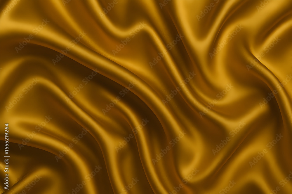 Obraz premium Golden Silk Fabric Background – Shiny Yellow Satin Texture for Luxury Design