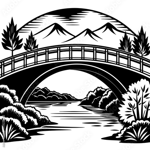 vector illustration of a tropical island