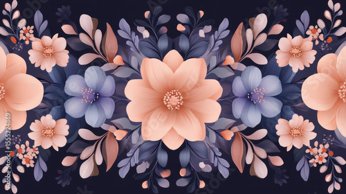 seamless pattern with flowers