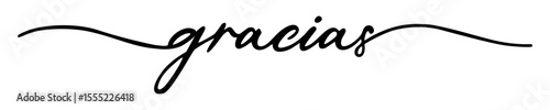 gracias caligráfico