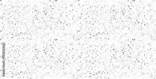 Snow, stars, twinkling lights, rain drops on black background. Abstract vector noise. Small particles of debris and dust. Distressed uneven grunge texture overlay.
