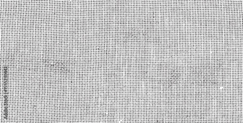 Vector fabric texture. Distressed texture of weaving fabric. Grunge background. Abstract halftone vector illustration. Overlay to create interesting effect and depth. Black isolated on white. EPS10.