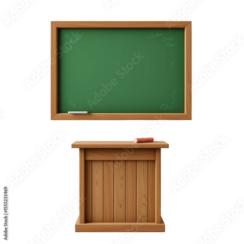 Wallpaper Mural Classroom Blackboard and Desk Setup for Educational Environments and Learning Spaces Torontodigital.ca