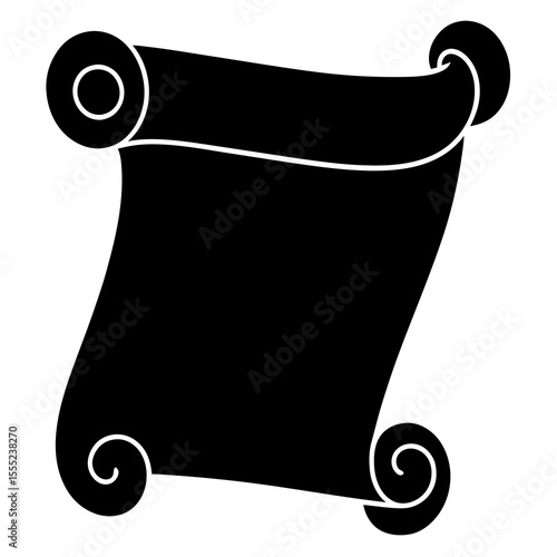 scroll of parchment silhouette 