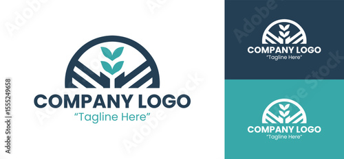 Minimalist Company Blue Logo Design for Strong Corporate Branding