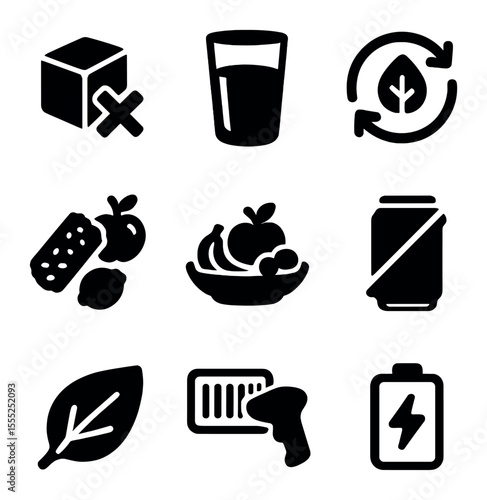 Gender Equality Icons. Solid, filled icons set of gender equality at work: male symbol, female symbol, equal