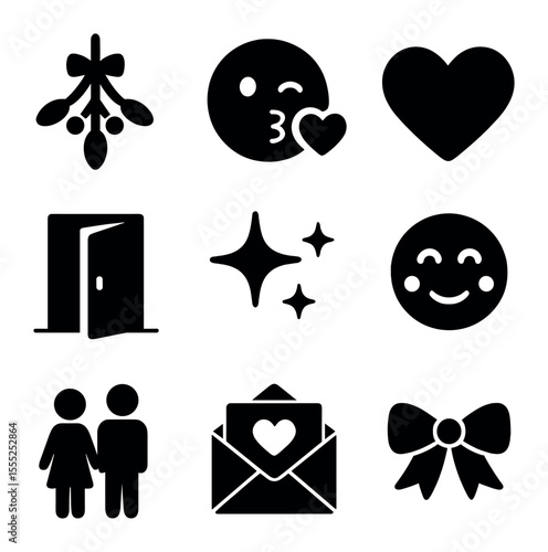 Trader Emotions Icons. Outline icon set of trader emotions: joy emoji, fear emoji, greed emoji, hope icon,