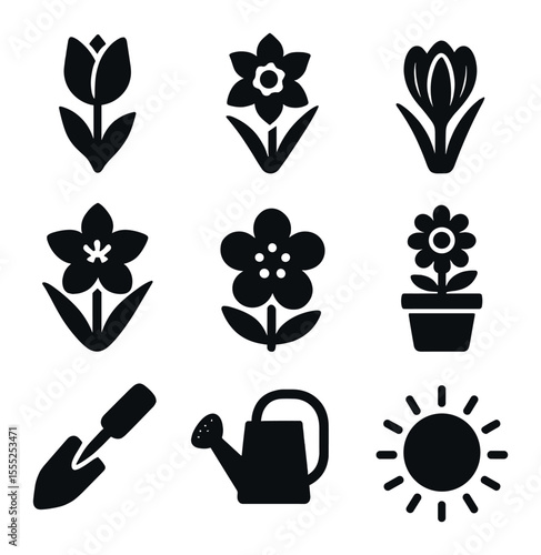 Feature Launch Icons. Solid, filled icons set of feature launch: magic wand icon, new tool icon, update star,