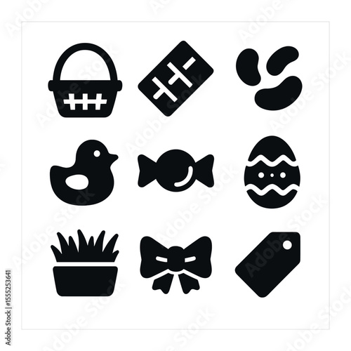 Laughter Emoji Icons. Solid, filled icons set of laughter emojis: ROFL face, big grin, cheeky wink, eyes