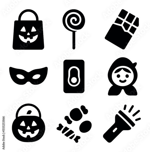 Emergency Response Icons. Solid, filled icons set of emergency response: 911 phone, dispatcher headset,