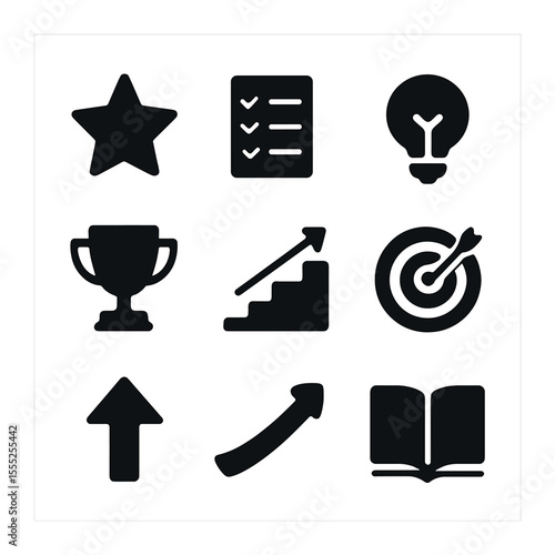 Business Model Icons. Solid, filled icons set of business model: pricing card, freemium plan, subscription tag