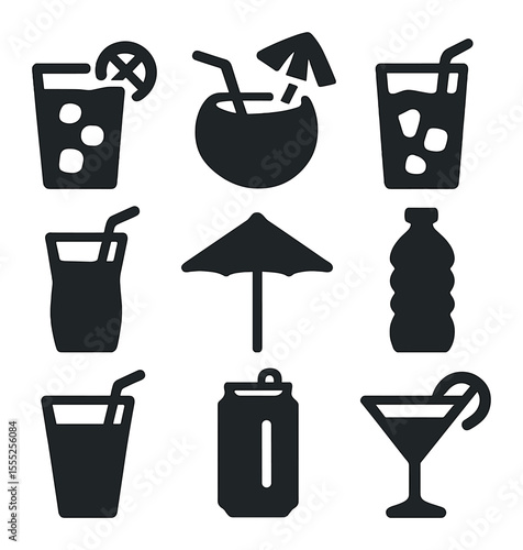 Sweepstake Notification Icons. Solid, filled icons set of sweepstake notifications: email icon, mobile alert,