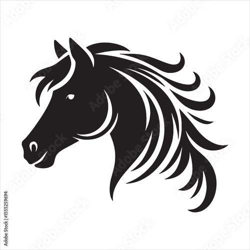 Wallpaper Mural Horse Silhouette Torontodigital.ca