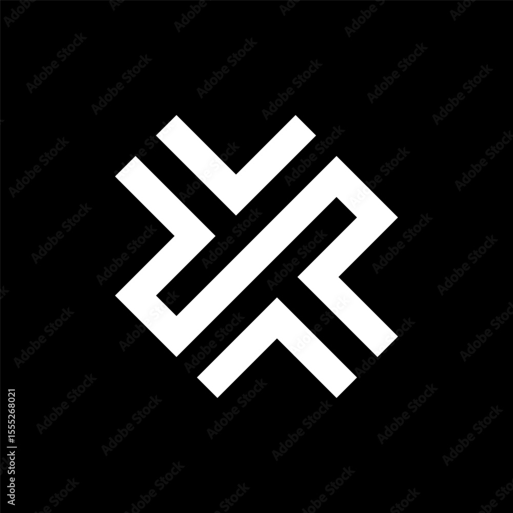 Letter YT creative monogram logo