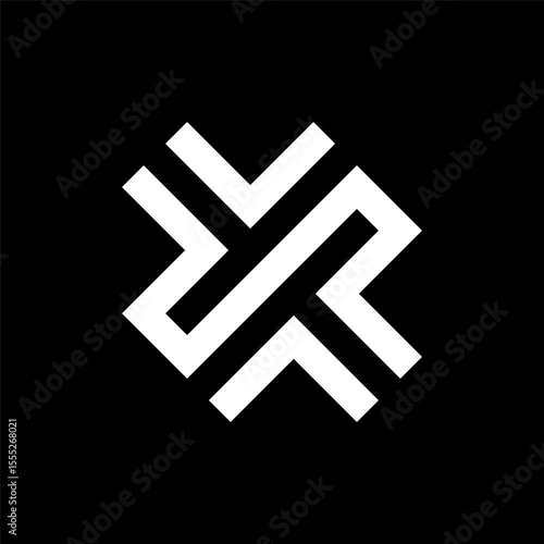 Letter YT creative monogram logo