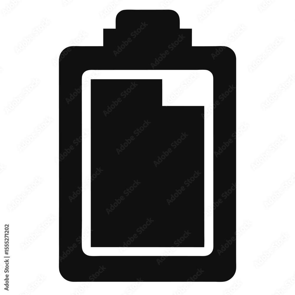 vector illustration of  a battery icon