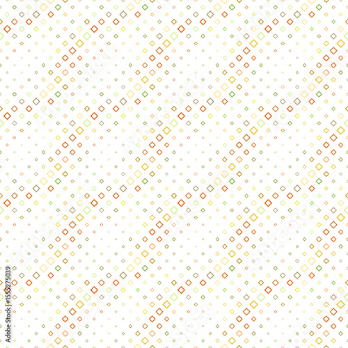 Colorful diagonal square pattern background design - geometrical abstract vector illustration