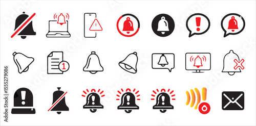 Notification Pop-up bell with ringing alert