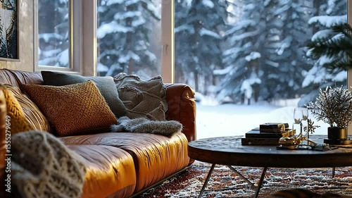 Winter living room